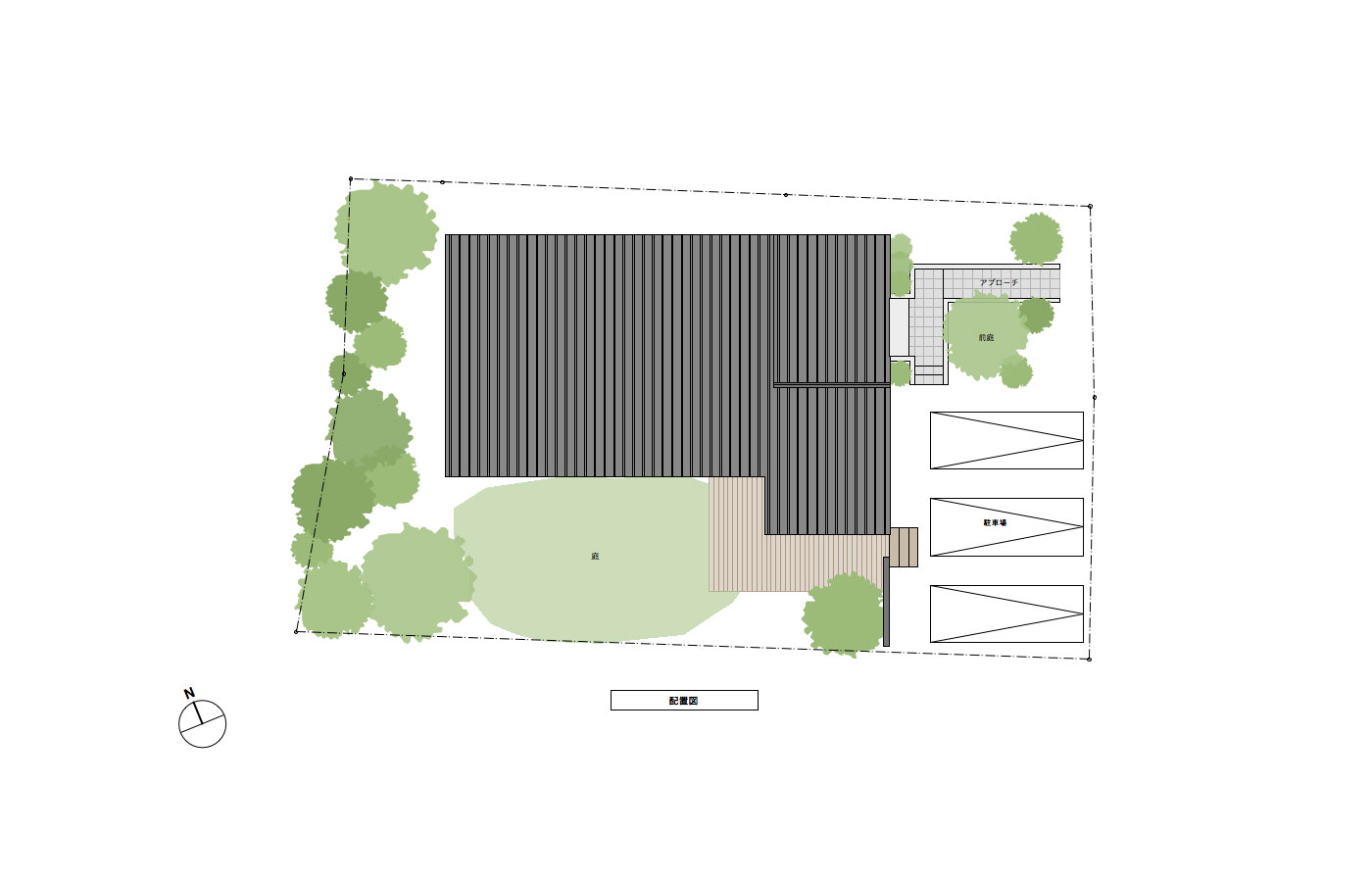 「木・庭・家具のある家族の家」松島町分譲宅地（２区画）のご案内。